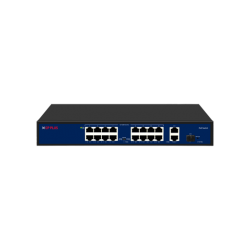 CPPLUS CP-DNW-HPU16G2F1-20 19 Ports Switch with 16 PoE Ports & 2 Gigabit + 1 SFP Port