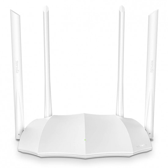 Tenda AC5 V3 AC1200 Wireless Dual Band WiFi Router, Speed Up to 867Mbps/5GHz + 300Mbps/2.4GHz, IPV6, Parental Control, Support Guest Network, 4*6dBi Externe Antennen (White)